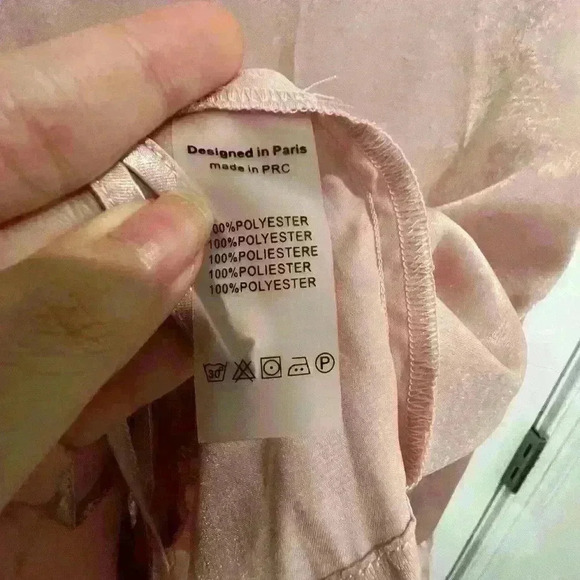 Eight Paris Pink Long Sleeve Blouse Size Medium - Picture 4 of 12